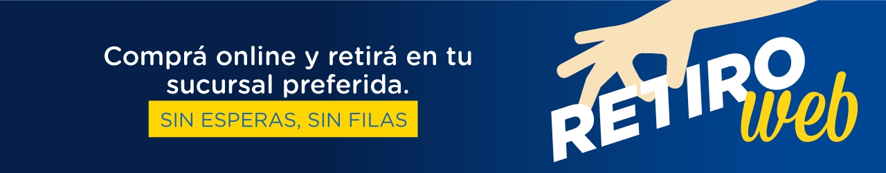 Comprá online y retirá en tu sucursal preferida